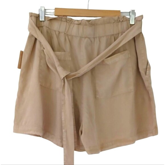 Jane and Delancey Shorts Garment Dye Paperbag Elastic High Rise Pull-On Size XL - Picture 2 of 8